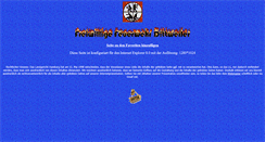 Desktop Screenshot of ffw-dittweiler.de